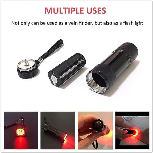 Vein finder portable à 9 LED infrarouges pour détection sous-cutanée - 5
