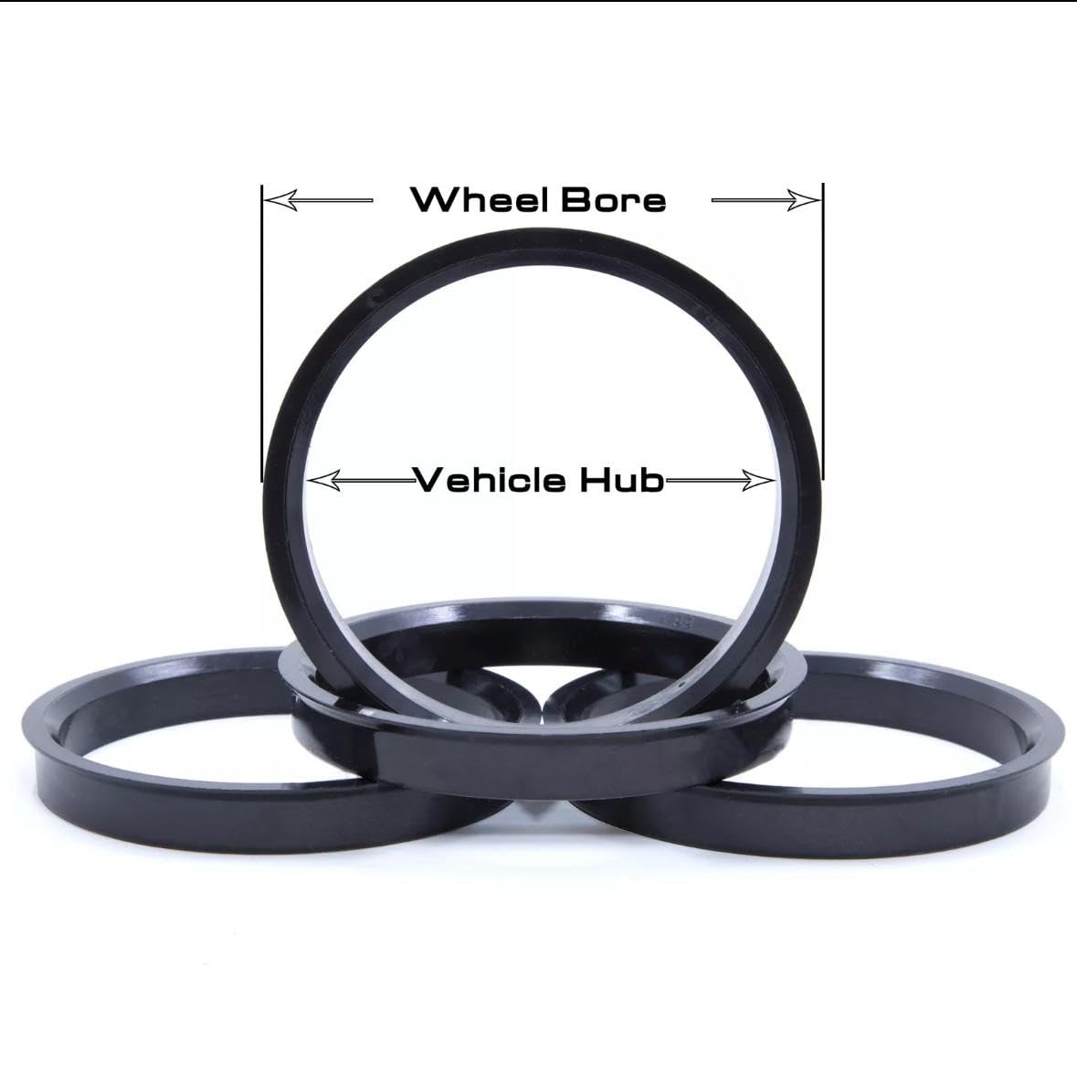OE Wheels LLC Hub Rings (4 Pack) - 106.1mm OD to 100mm ID 106-1000