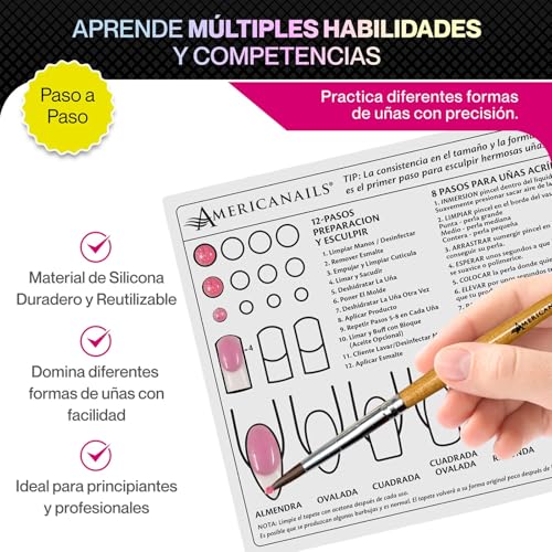 Kit de Uñas Acrílicas Americanails con Mini Mat de Entrenamiento miniatura 3
