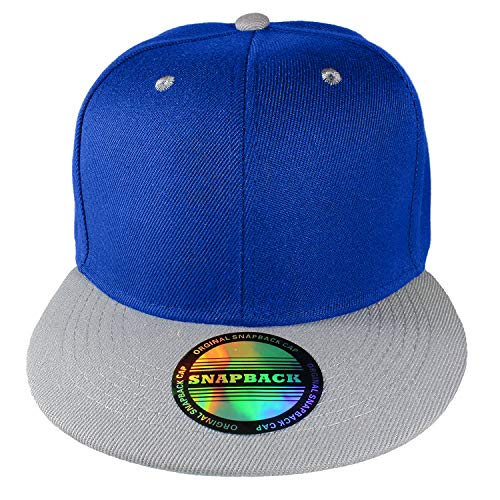 Image of Gelante Plain Blank Flat Brim Adjustable Snapback Baseball Caps Wholesale LOT 12 Pack