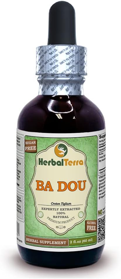 Ba Dou (Croton tiglium) Tincture, Dried Seeds Liquid Extract 2x4 oz