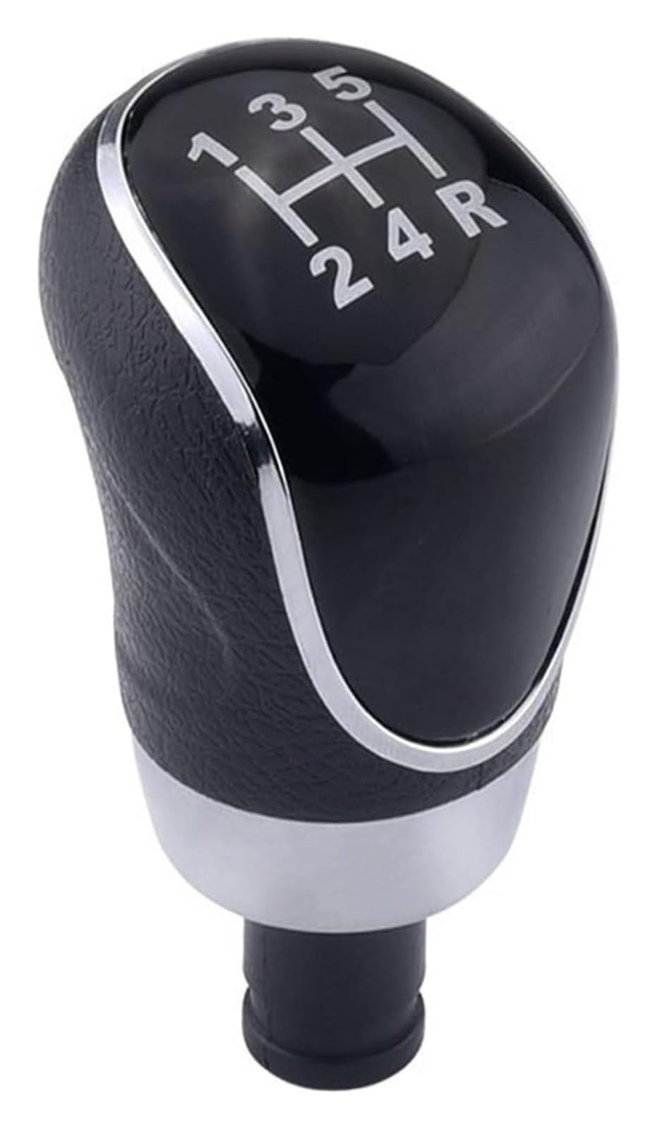 Jsrvqkms S5black Car Gear Knob For Focus 2 Mk2 Fl Mk3 Mk4 Mk7 For Mondeo For Galaxy Manual Silver Black Gear Shift Knob 5 6 Speed Gaiter Boot(S5black)