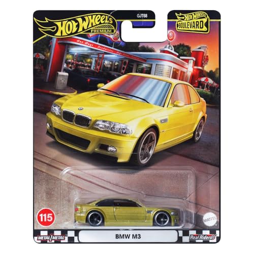 Image of Hot Wheels Boulevard BMW M3 1:64 Scale Die-Cast Car, Gold