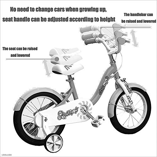 FUFU Freestyle Jungen und Mädchen Kinderfahrräder, 12 Zoll, mit Stabilisatoren, Rücksitze und Brackets – Bild 3