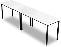 Vista 19 de Bonzy Home Mesas de conferencia, escritorio para computadora de oficina de 8 pies para sala de reuniones, estudio, escritura, mesa de podcast