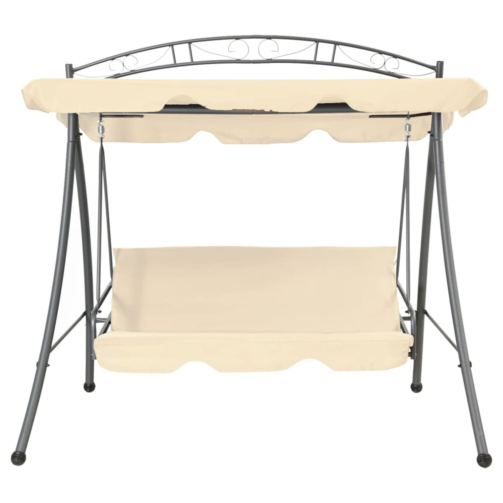 Banco Columpio Convertible de Exterior con Dosel, Columpio Jardin Exterior, Balancin Jardin Exterior, Muebles Jardin Exterior, Balancin Balcon, Blanco Arena