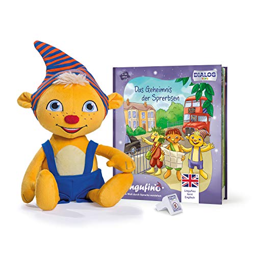 DIALOG TOYS Lingufino Englisch Starter Set mit Plüschfigur,...