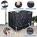 Bienbee Dog Crate Cover, 42 inches Windproof Crate Covers for Dog Cages Breathable Dog Kennel Cover Double Sided Zipper Dog Cage Cover for Wire Dog Cage Indoor Outdoor Protection
