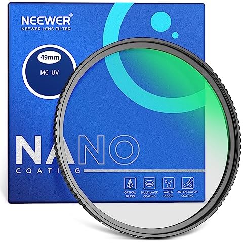 Neewer 49mm Multi-Resistant UV Filter Cover
