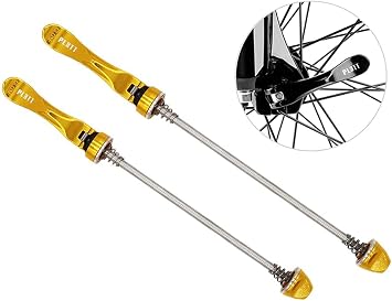 PLATT Bike Quick Release Skewers MTB Wheel Hub Skewers Front and Rear Axle Fit for Road Bike,Mountain Bike, BMX (1Pair)