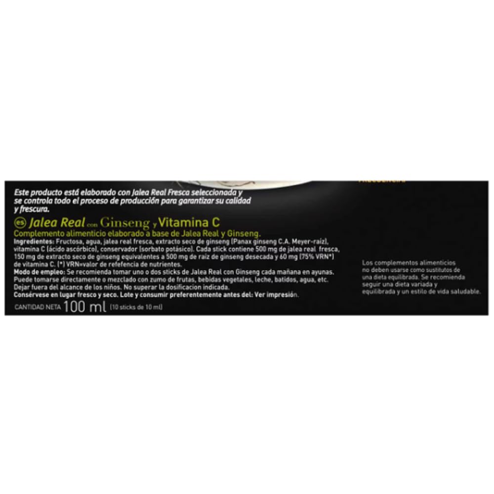 Gelée Royale mit Ginseng in Einzeldosis-Fläschchen 10 x 10 ml. 6er-Pack.