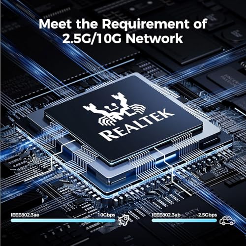 Image of 6 Port 2.5G Switch,ienRon 4 Port 2.5G with 2x10G SFP+ Ports | Ultra-Fast Speed | Plug & Play | Fanless Silent | VLAN |Desktop /Wall Mount | Ideal for Gaming /NAS, 4K /8K Streaming Home Office