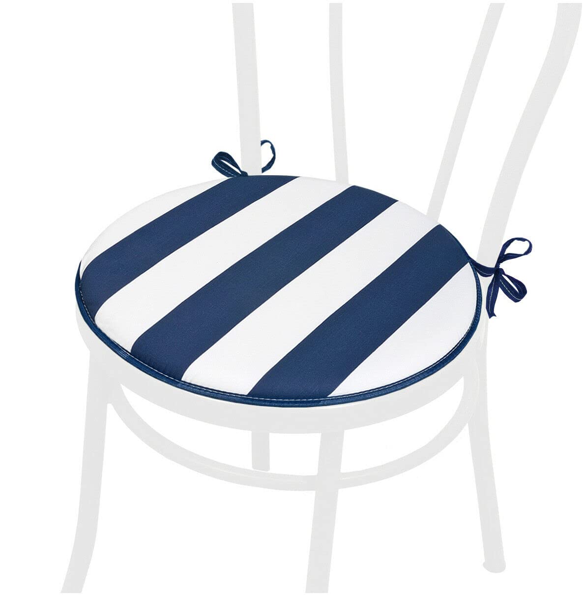 Cojín Redondo Para Silla, Cojín Con Lazos Para Rojo 38 Cm