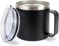 Caneca Térmica Com Tampa P1617 413ML - Bruthal Sports (PRETO)