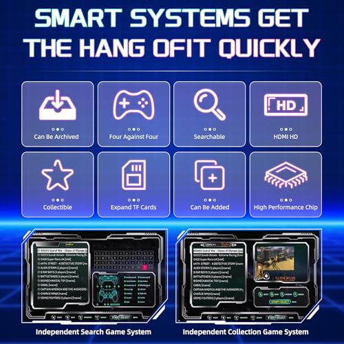 Temoo Retrowave G11 Pro Retro Spielekonsole für TV, 256GB 60000+ Spiele Retro Konsole Unterstützt 40+ Emulatoren, Spielekonsole für Fernseher mit Dual 2.4G Wireless Controllers