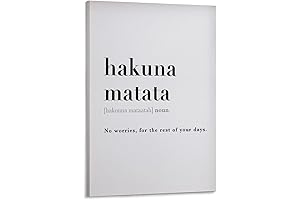 Hakuna Matata Definition Print: A Touch of Serengeti in Your Abode