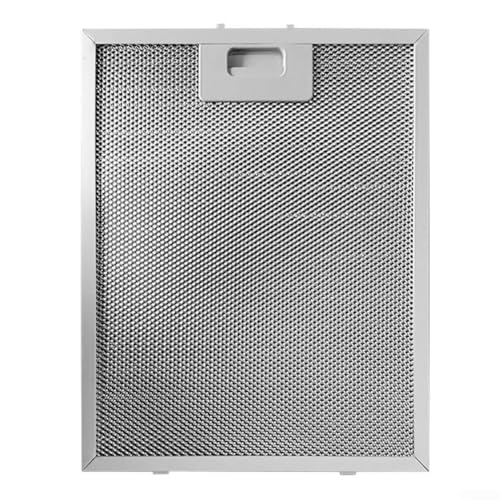 Honseadek Filtro de grasa para campana extractora de acero inoxidable de 250 x 310 mm con malla de aluminio de 5 capas para eliminar eficazmente el aceite y los olores, compatible con campanas
