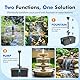 FEOXSHAL Teichfilter mit Springbrunnenpumpen-Kits, 60W Teichpumpe und Filter-Kit mit Tauchwasserpumpe