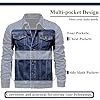 ESDVQ Men's Denim Jacket Vintage-Inspired Jean Jac... #3
