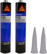 SikaFlex P2G Primerless to Glass Windshield, Auto Glass Urethane Adhesive 300ml 10.1oz Cartridge