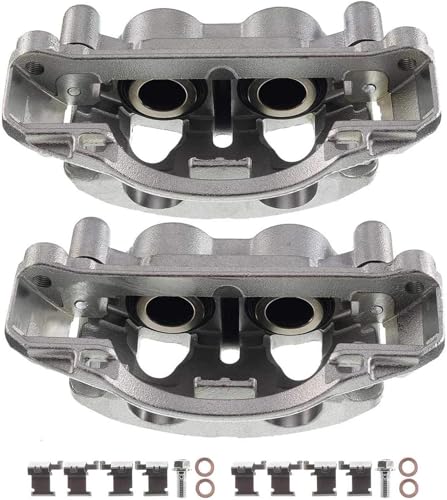Image of KAX Disc Brake Caliper Assembly for 2011-2018 Ram 2500, 2011-2018 Ram 3500, 2009-2010 Dodge Ram 2500, 2009-2010 Dodge Ram 3500, Front Left and Right 2PC