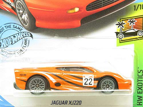Hot Wheels 2019 HW Exotics Jaguar XJ220 naranja miniatura 2