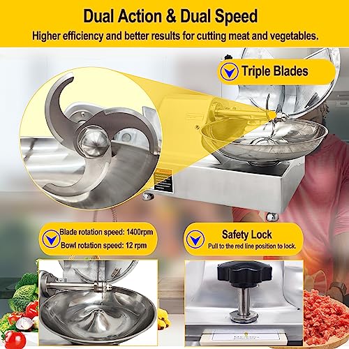 TECHTONGDA-110V-Commercial-Food-Processor-Meat-Bowl-Cutter-Chopper-Machine-8L-Electric-Food-Mincer-Meat-Grinder-Multifunctional-Food-Processor-Chopper-for-Vegetables-Meat-Grain-Nuts-Ginger-Garlic TECHTONGDA 110V Commercial Food Processor Meat Bowl Cutter Chopper Machine 8L Electric Food Mincer Meat Grinder Multifunctional Food Processor Chopper for Vegetables Meat Grain Nuts Ginger Garlic