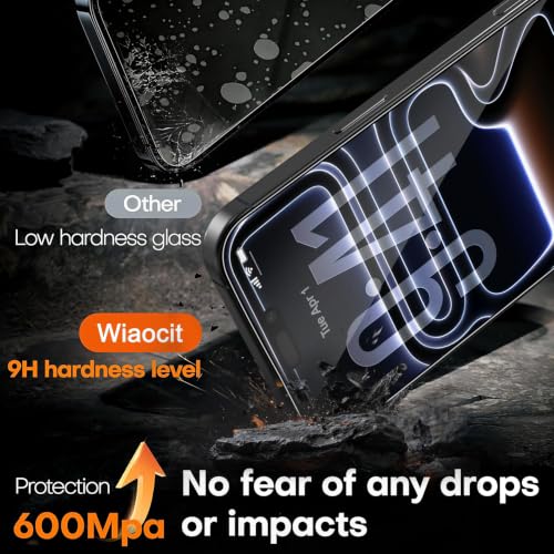 Image of Wiaocit Tempered Glass Privacy Screen Protector for 18 Pro