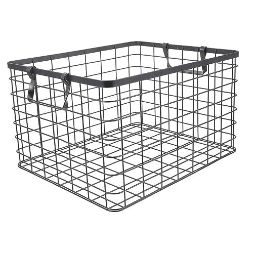 ibasenice Cesta De De Hierro Para Recoger Accesorio Para Contenedor De Almacenamiento Soporte Para Organizador De Cesta Para De Camping