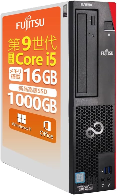 Fujitsu ESPRIMO D552/E スリムタワー スリムタワー Windows11 富士通 ESPRIMO D552/KX FMVD13068P/Core i3