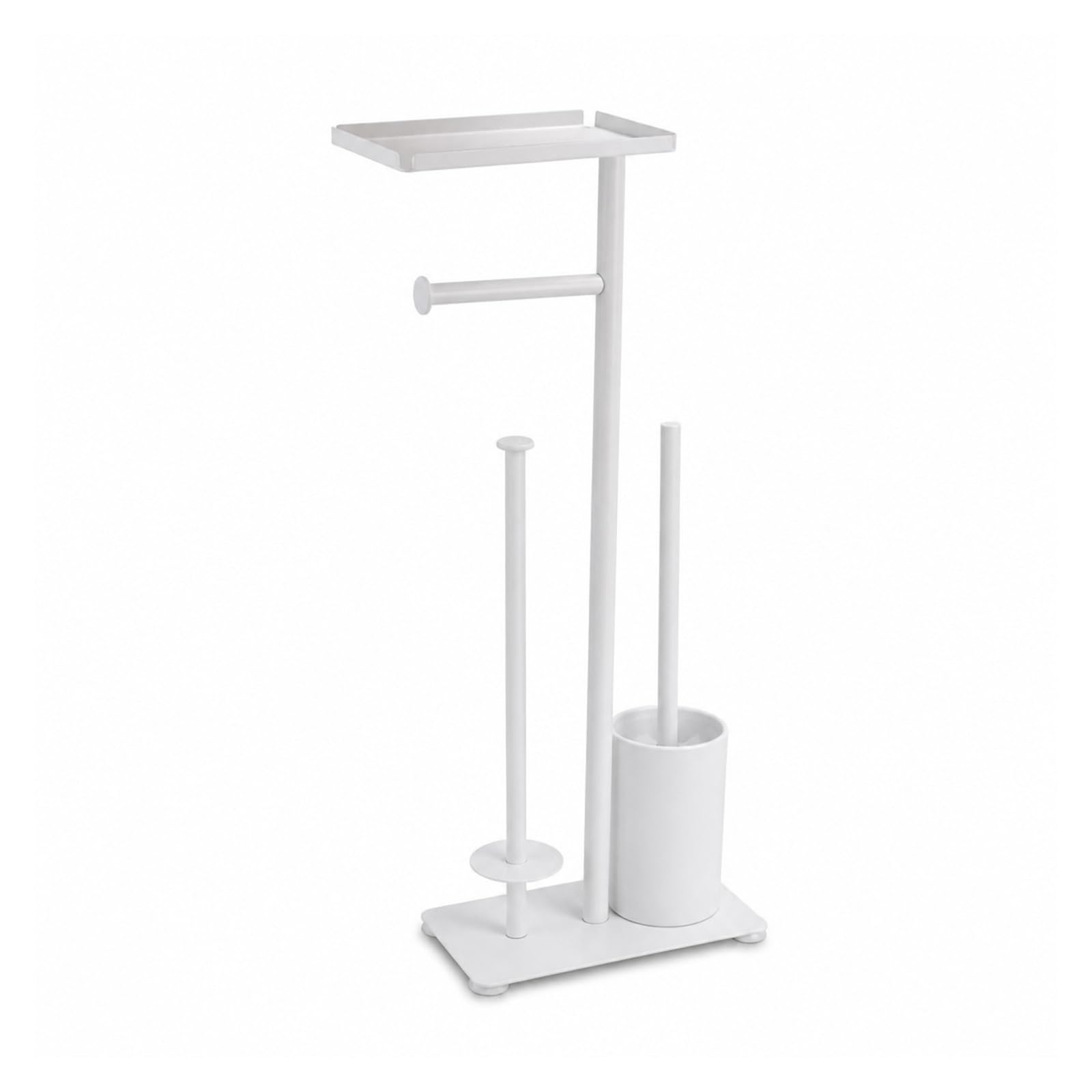 Toilet Roll Holder, Stainless Steel Floor Standing Toilet Roll Holder With Brush,for Bathroom
