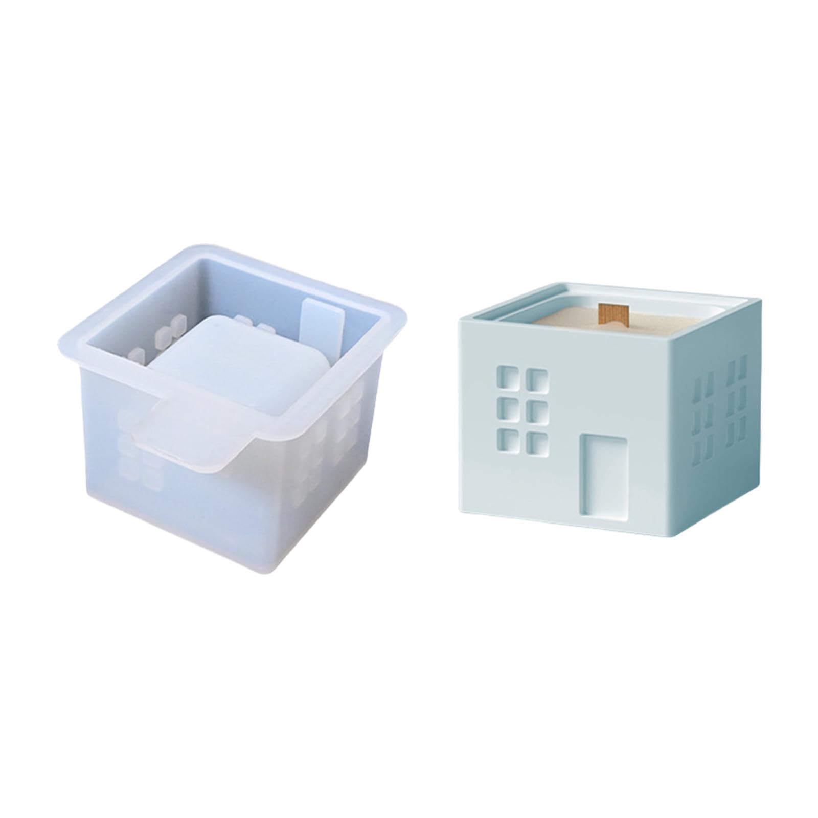YWLUUOO Storage Jar Silicone Chimney House Cup Molds Crafting Tool Epoxy Resin Castings Silicone Chimney House Cup
