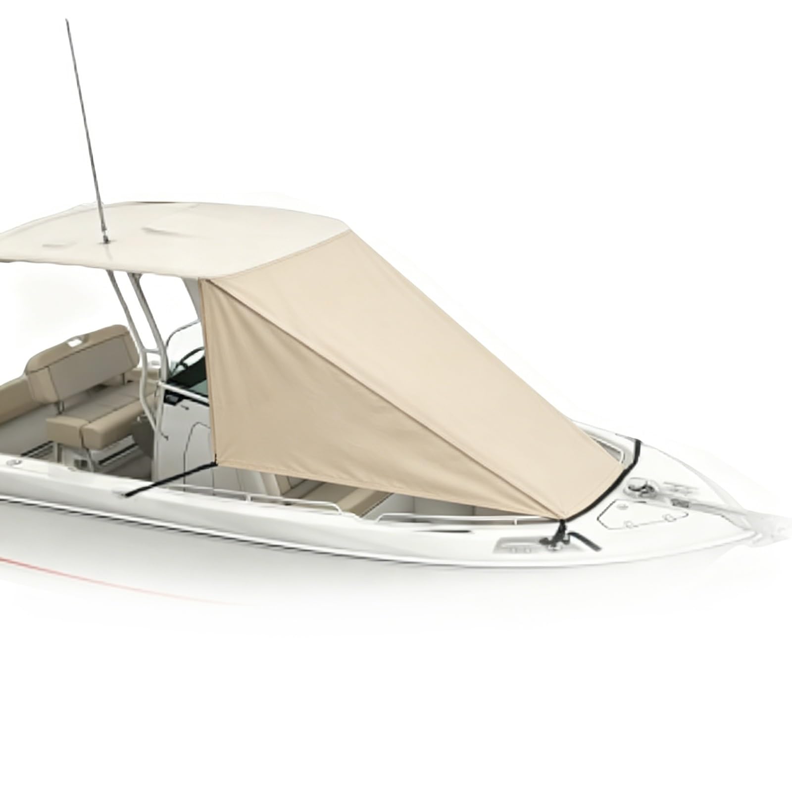 Tendalino Parasole Barca, Boat T Top Bow Shade 600D Tessuto Oxford, Estensioni Tendalini a T, Impermeabile Copertura Isolante per Copertura Dell'area di Prua