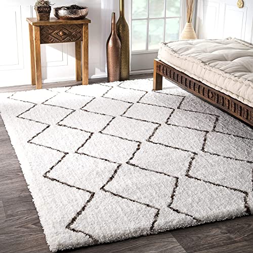 Image of Soft Modern Shag Area Rugs Fluffy Living Room Carpet Comfy Bedroom Home Decorate Floor Kids Playing Mat Size 6x6 Feet Round Color Multi I
