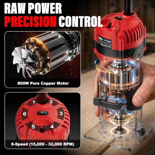 TEENO 6.5 Amp Palm Trimmer Kit