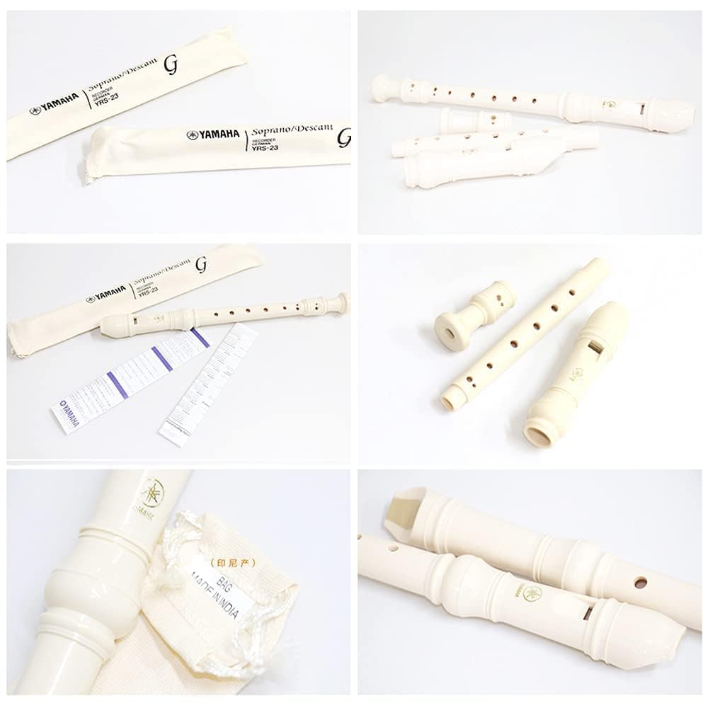 Yamaha YRS-23 Flautas de flauta de flauta de flauta de soprano alemana, sistema de digitación alemán de soprano, el mejor regalo para estudiantes y fanáticos de la música