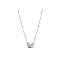 PANDORA Timeless 393776C01-45 Couronne de rayonnements Collier en argent sterling avec zircone Taille : 45 cm, 45 cm, Argent sterling, Zircone cubique