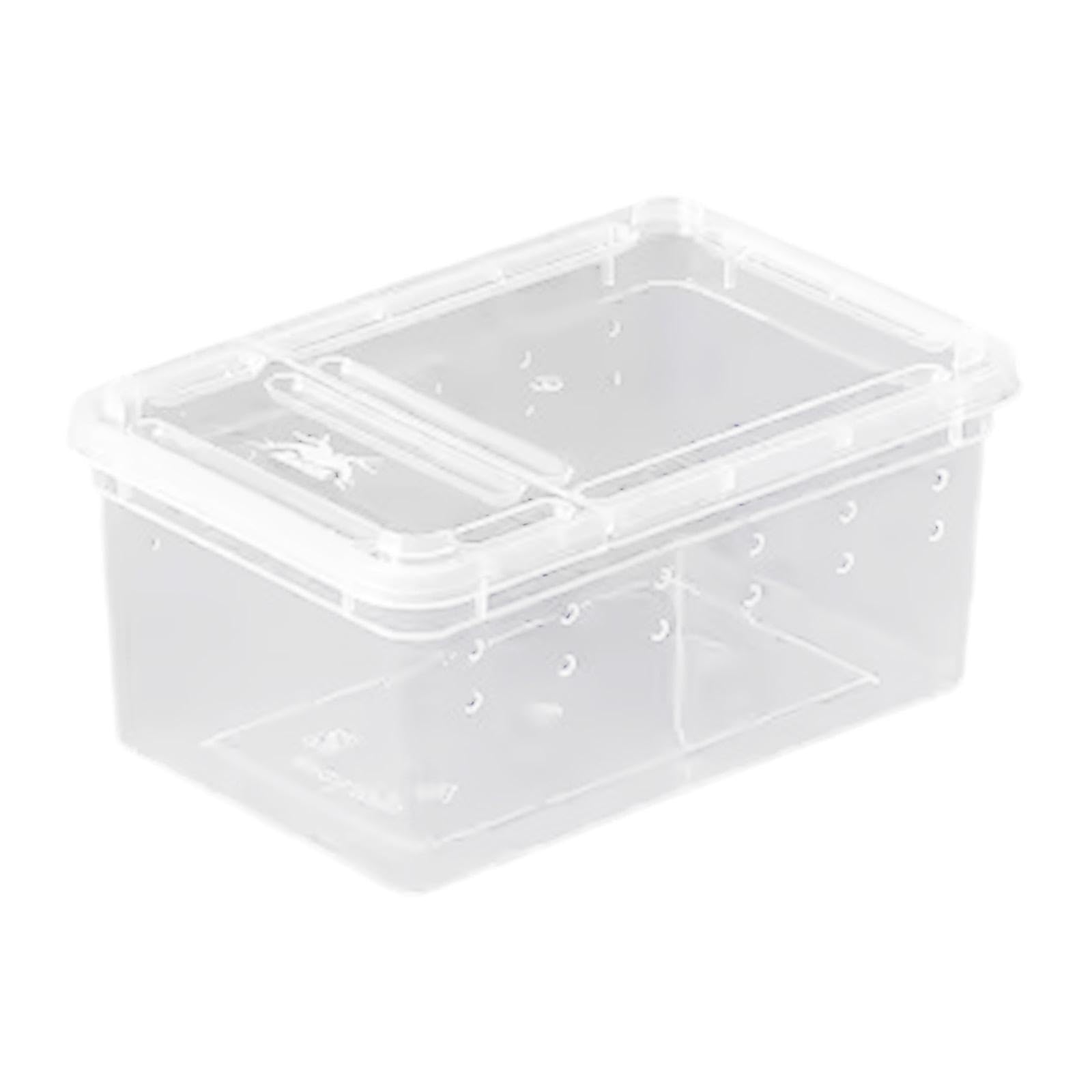 CALANDIS Clear Terrarium Habitat Cage Breeding Box Mini Pet House Reptile Feeding Box Style A | Reptile Supplies-image-18