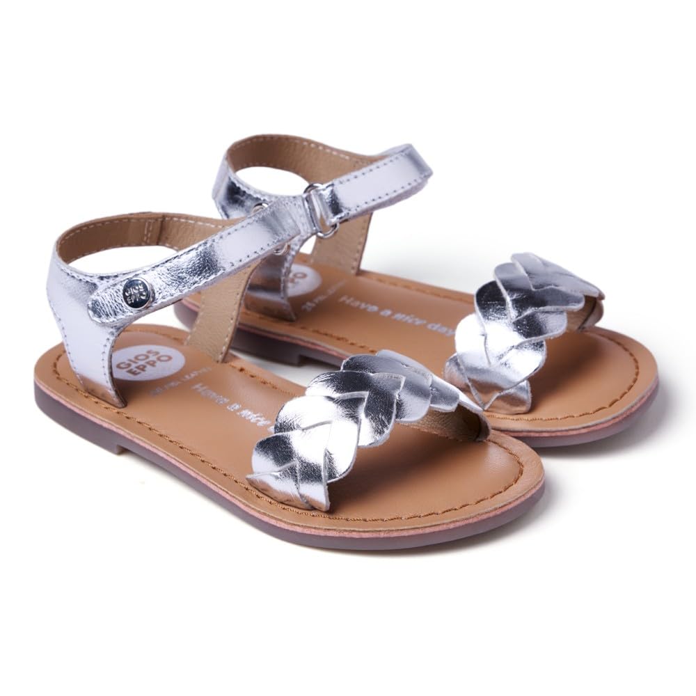 GIOSEPPO Kinshasa, Adjustable Strap Girls, Silver, 29 EU