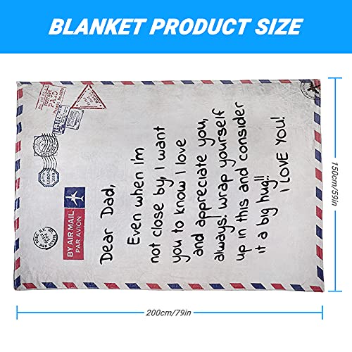 Welltop-Personalized-Flannel-Blanket-to-My-Dad-Gift-from-Daughter-Son-Ultra-Soft-Flannel-Fleece-Blankets-Christmas-Birthday-Fathers-Day-Cozy-Lightweight-Throw-Blanket-Fits-Couch-Sofa-Bed-59x79in Welltop Personalized Flannel Blanket to My Dad Gift from Daughter Son Ultra Soft Flannel Fleece Blankets Christmas Birthday Fathers Day Cozy Lightweight Throw Blanket Fits Couch Sofa Bed 59x79in
