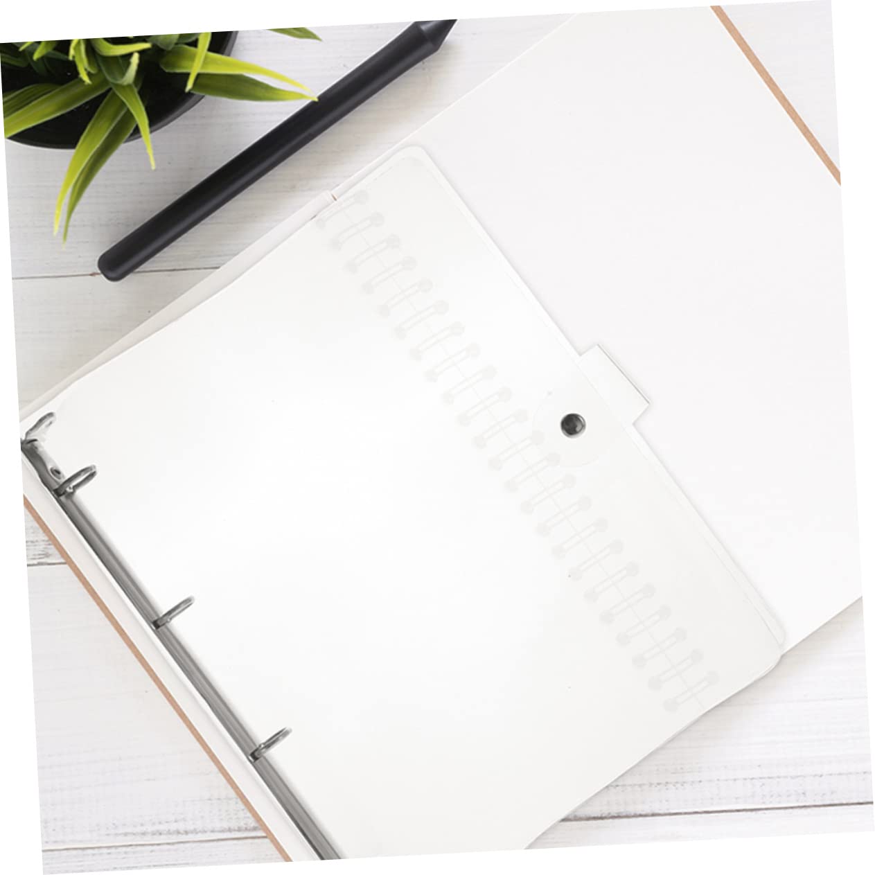3 Stück Transparenter Ring Ordner Teiliges Robuster Dokumentenordner mit Kreativer Klappmechanik Vielseitiger Papierorganizer für Büro und Wichtige Akten Leicht und Tragbar
