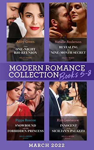 Modern Romance March 2022 Books 5-8: Their One-Night Rio Reunion (Jet
