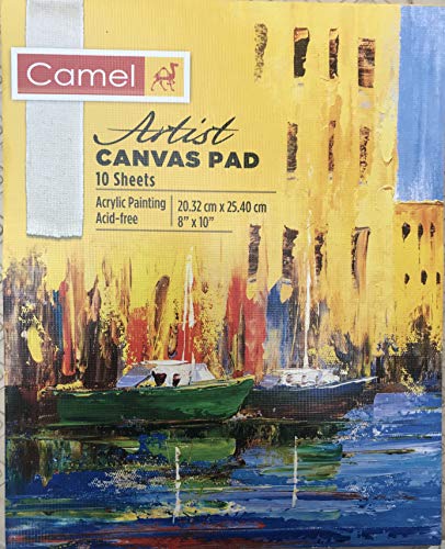 Image of Camel Artist Canvas PAD - 20cm x 25cm (8 inch x 10 inch) by Anmol Art & Frames