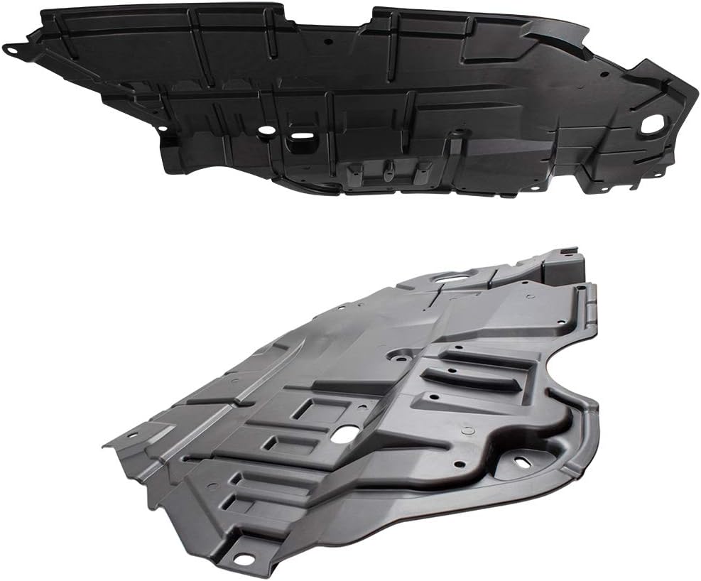 Brock Replacement Pair Set Front Engine Under Cover Lower Left Splash Shield Guards Compatible with 2012-2014 Camry 5144206140 5144106150 TO1228178 TO1228177