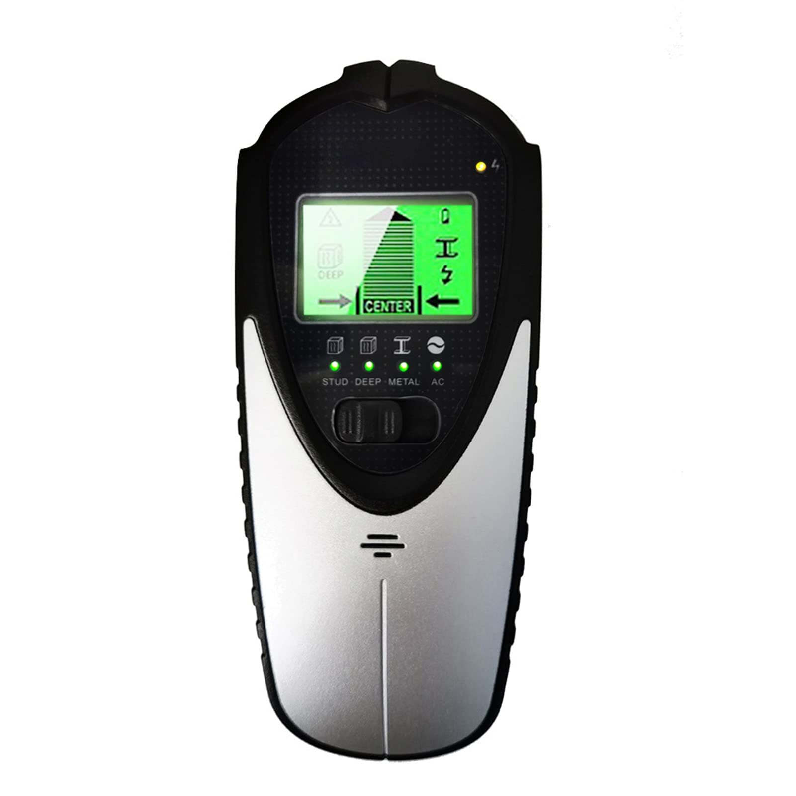 Metalldetektor LCD Wandscanner 4-in-1 Digitaler Metalldetektor Wanddetektor Holzbalken Mitte Nachschlagen AC-Drahtbolzen für Schatzsuche (Farbe: Linse, Größe: A) (Linse A) (Braun A)