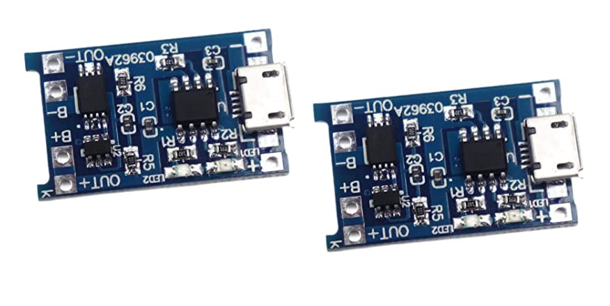 ESPtronics (2 Pcs) TP4056 Charging Module18650 Lithium+Protection Dual Functions with USB for DIYtronics-picture-30