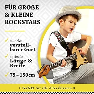 Belfort® Sangle de guitare – Sangle pour guitare électrique, guitare acoustique, guitare occidentale, basse électrique… – Image 6