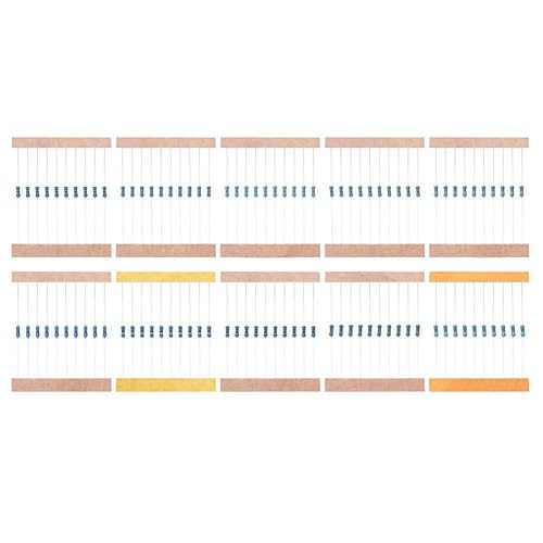 Miniatura 3 de Treedix 64 valores 1280 piezas Resistencia de película metálica Resistencia de alta precisión Resistencia Kit surtido