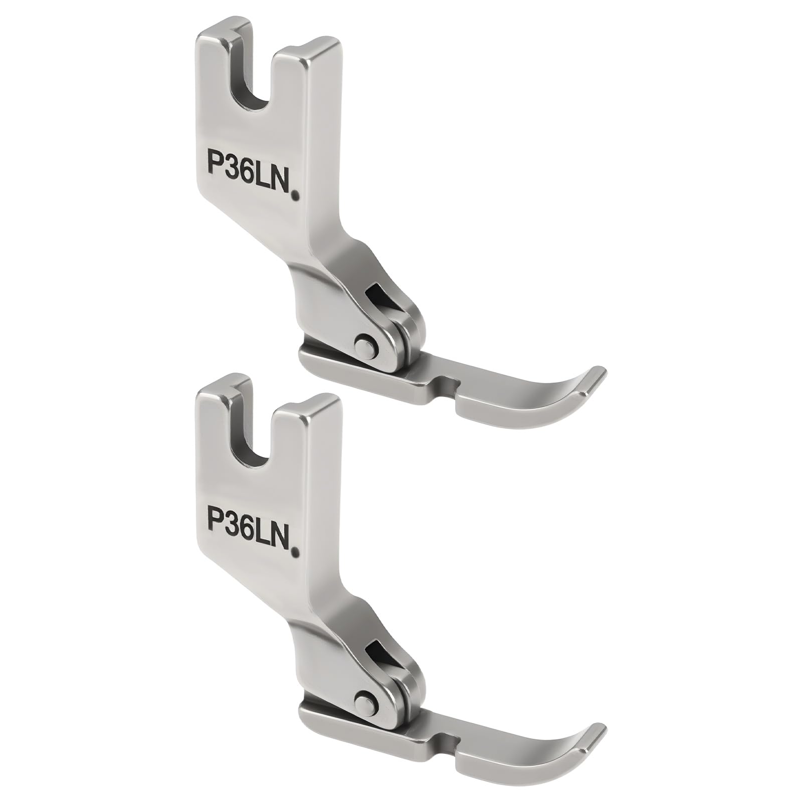 OTOTEC 2pcs Left Sewing Machine Zipper Presser Foot P36LN Compatible with Singer Compatible with Brothers