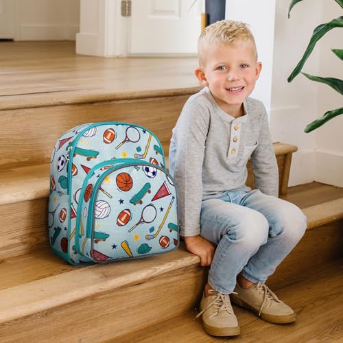 Image of Wildkin 12 Inch Toddler Backpack for Kids, Team Spirit